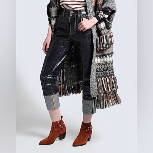 Valentino Garavani Tan Suede Rockstud Double Buckle 50mm Cowboy Ankle Boots EU38 - Picture 5 of 15